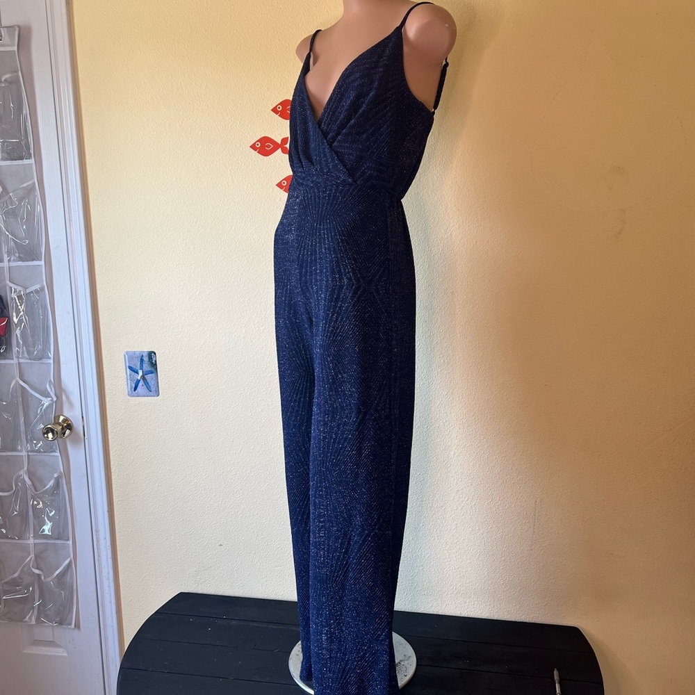 Blue Rain Navy Jumpsuit
